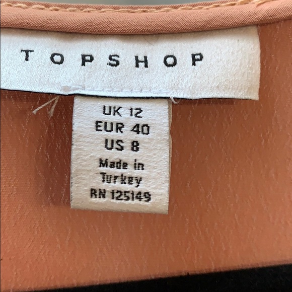 Topshop Blush Pink Blouse - Picture 6 of 7